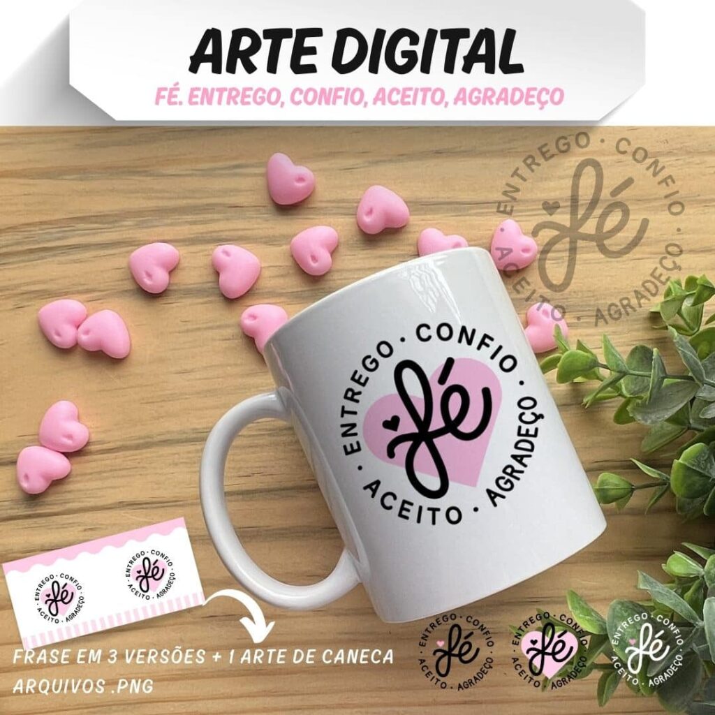 Arte Digital Avulsa de Frase: Fé - Imagem 2