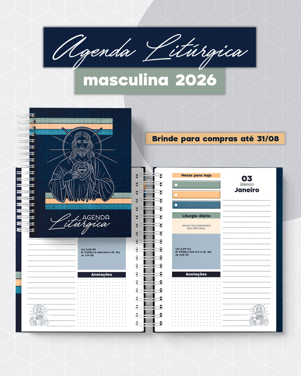 Agenda liturgia católica masculina 2026 - Imagem 1