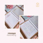 Archivo digital: Planner semanal A5 2026 – 2 EN 1 – Español (8 colores) - Imagem 7