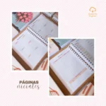 Archivo digital: Planner semanal A5 2026 – 2 EN 1 – Español (8 colores) - Imagem 8