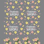 Arquivo Digital A3 DTF UV Arte Caneca Professores Floral