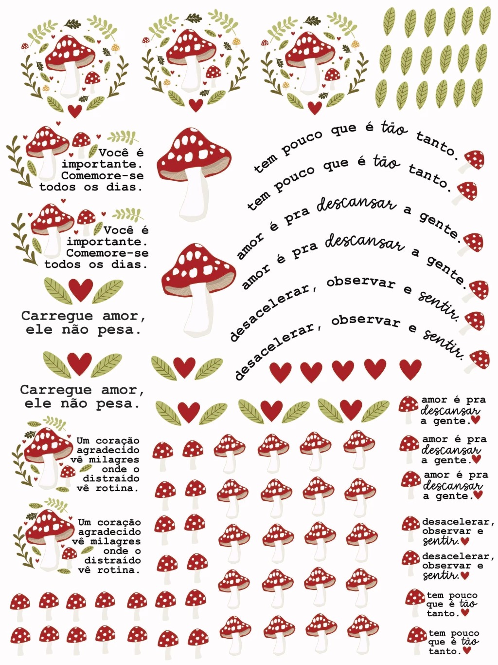 Arquivo Digital DTF UV Cogumelos ( Tamanho A4) Arquivo Digital DTF UV Cogumelos ( Tamanho A4) - Imagem 1