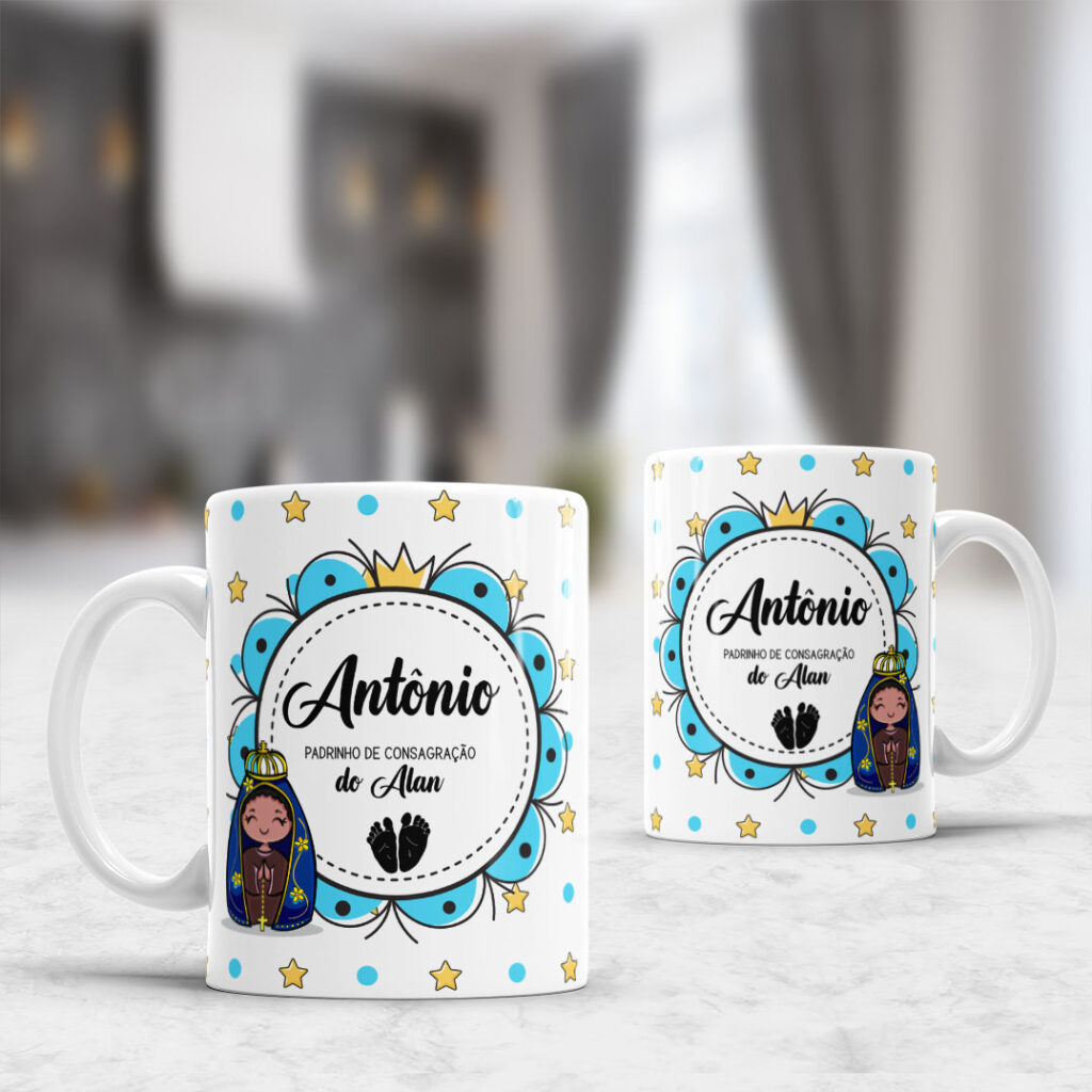 Arte Avulsa Convite Padrinhos para Canecas – C1 - Imagem 3
