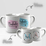 Arte Caneca Convite Padrinhos Minimalista - Imagem 2