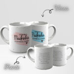 Arte Caneca Convite Padrinhos Minimalista - Imagem 5