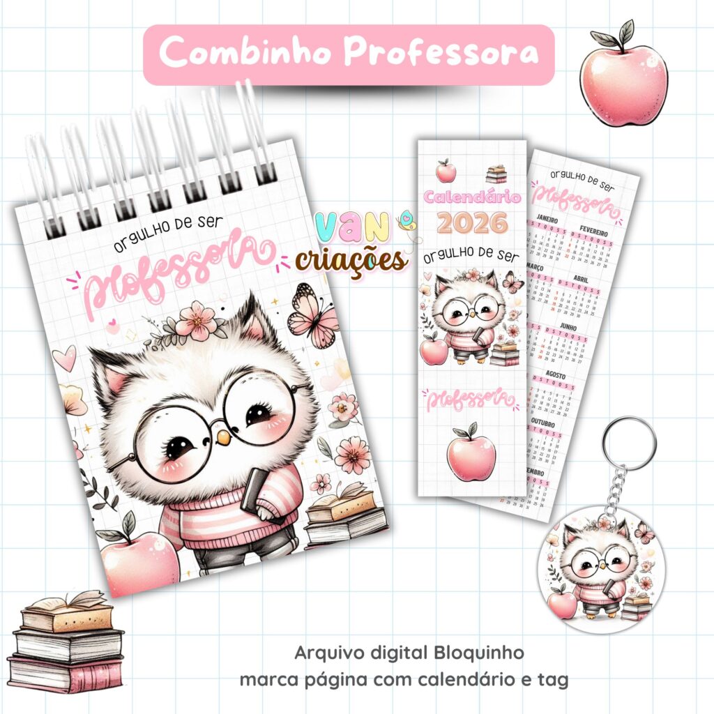 Arquivo Digital - Bloquinho Professora - Imagem 1