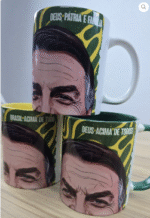Artes Caneca Bocão - Bolsonaro