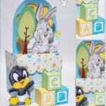 ARQUIVO DE CORTE CENTRO DE MESA BABY LOONEY TUNES (STUDIO E PDF)