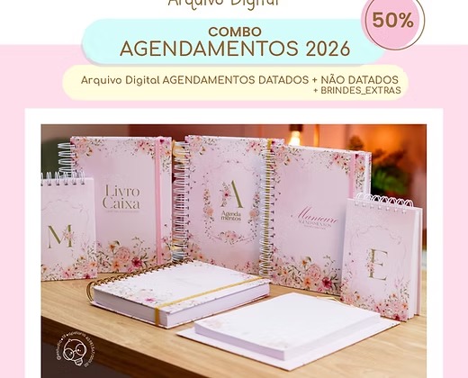 COMBO AGENDAMENTOS 2026 COMBO AGENDAMENTOS 2026 - Imagem 1