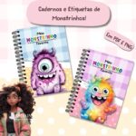 Kit Cadernos Monstrinhos