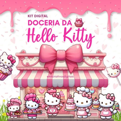 Kit Digital DOCERIA DA HELLO KITTY