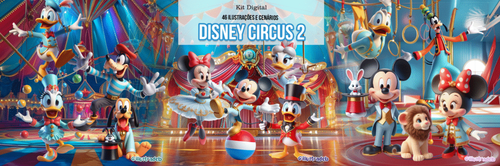Kit Digital Disney Circo - Imagem 1