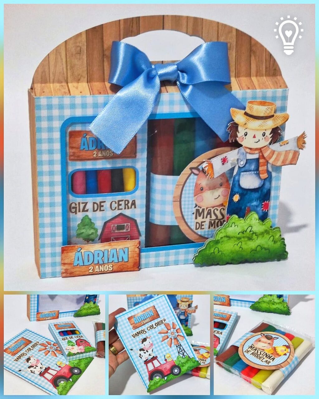 ARQUIVO DE CORTE KIT DE ATIVIDADES / KIT DIVERSÃO FAZENDINHA (STUDIO E PDF) - Imagem 1