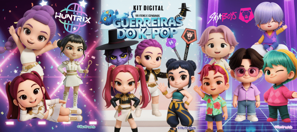Kit Digital Guerreiras do K -Pop - Imagem 1