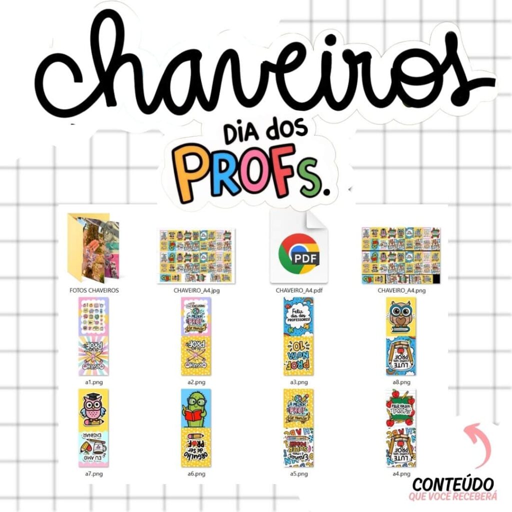 CHAVEIROS Professores (artes digitais) - Imagem 4