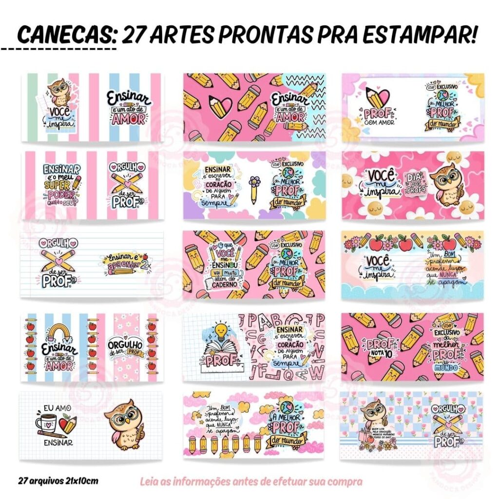 27 Artes CANECAS Professores 2025 (pack avulso) - Imagem 3