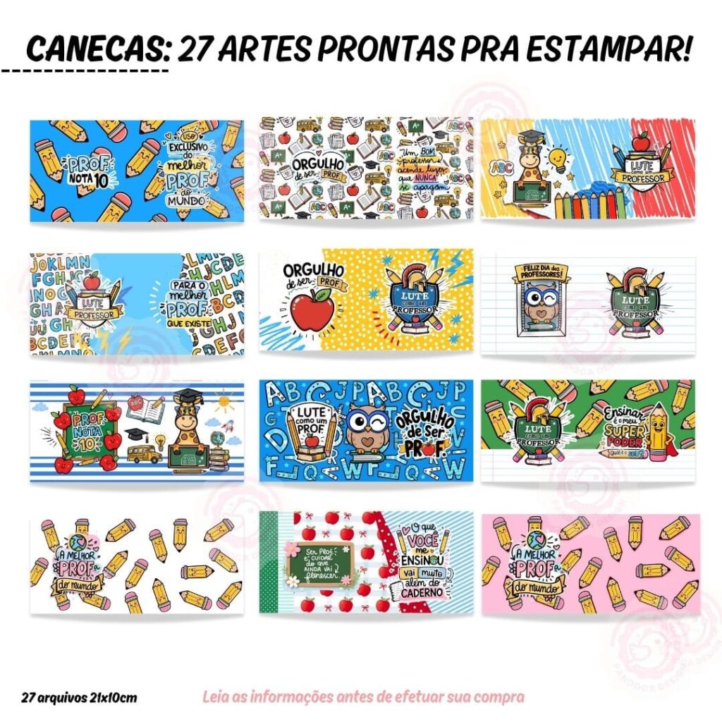 27 Artes CANECAS Professores 2025 (pack avulso) - Imagem 2