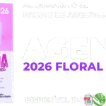 Encadernação - Miolo de Agenda FLORAL 2026