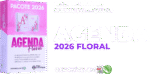 Encadernação - Miolo de Agenda FLORAL 2026