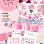 Outubro Rosa 2025 - Combo Ilustrações e Papéis
