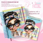 PACK Caderno Pautado A5+Bloquinho A6 – Conquistas N1