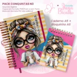 PACK Caderno Pautado A5+Bloquinho A6 – Conquistas N3