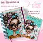 PACK Caderno Pautado A5+Bloquinho A6 – Conquistas N4