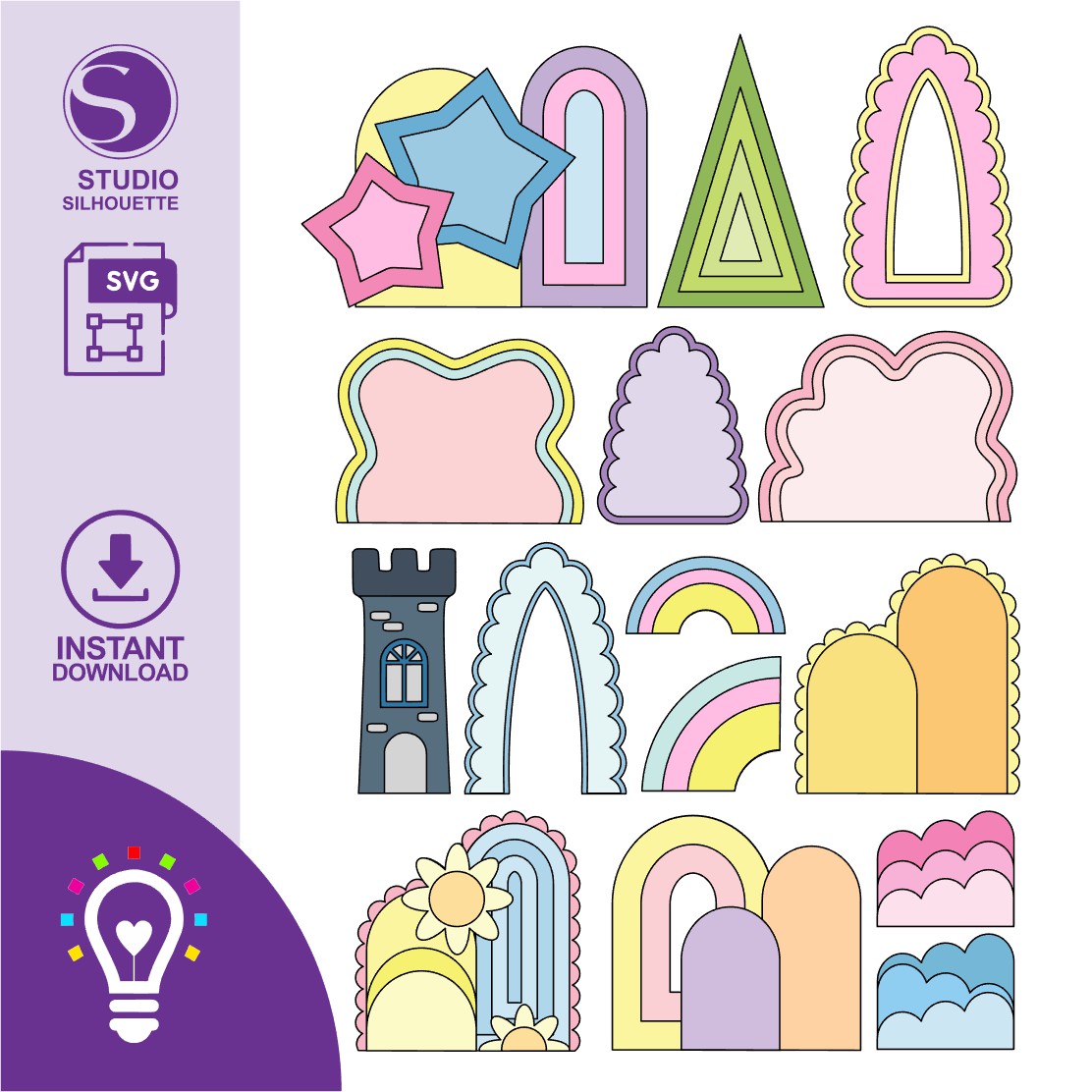 PAINEL15 ARQUIVO DE CORTE PAINÉIS / PAINEL (STUDIO, SVG) - Imagem 1