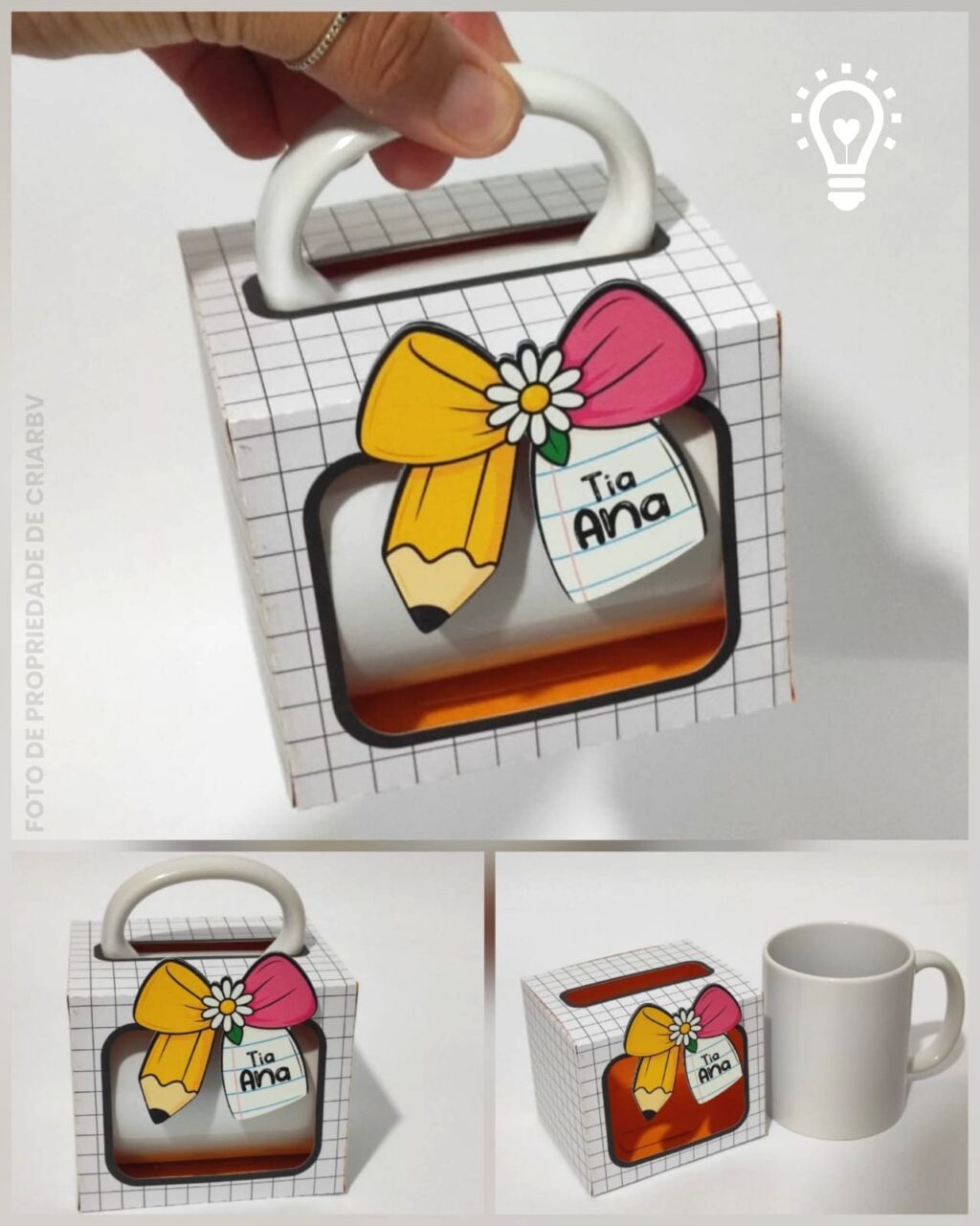 ARQUIVO DE CORTE CAIXA CANECA DIA DOS PROFESSORES - Imagem 1