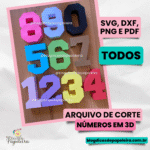 TODOS Números em 3D