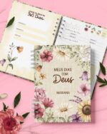 Combo Devocional Leitura da Bíblia 365 dias Católica Evangélica Leitura Livre Flores e Cores - Imagem 7