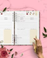 Combo Devocional Leitura da Bíblia 365 dias Católica Evangélica Leitura Livre Flores e Cores - Imagem 2