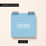 Arquivo digital – Calendário Pop Color 2026 - Imagem 2