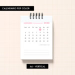 Arquivo digital – Calendário Pop Color 2026 - Imagem 4