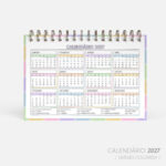 SUPER COMBO de Calendário de mesa para Colorir 2026 | Color.Me - Imagem 22