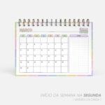 SUPER COMBO de Calendário de mesa para Colorir 2026 | Color.Me - Imagem 20