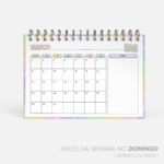 SUPER COMBO de Calendário de mesa para Colorir 2026 | Color.Me - Imagem 19