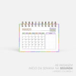 SUPER COMBO de Calendário de mesa para Colorir 2026 | Color.Me - Imagem 10