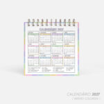 SUPER COMBO de Calendário de mesa para Colorir 2026 | Color.Me - Imagem 12