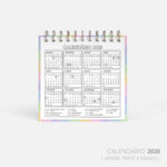 SUPER COMBO de Calendário de mesa para Colorir 2026 | Color.Me - Imagem 5