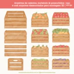 Kit Digital Quitandinha – Cliparts em aquarela - Imagem 4