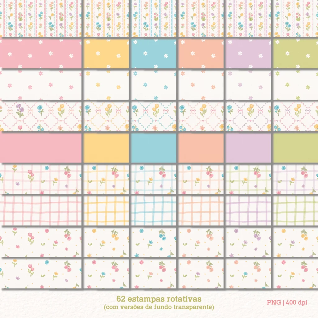 Kit Digital Jardim Secreto 2 – Cliparts em aquarela - Imagem 9