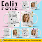 ESTAMPAS FELIZ ANIVERSÁRIO CANECAS
