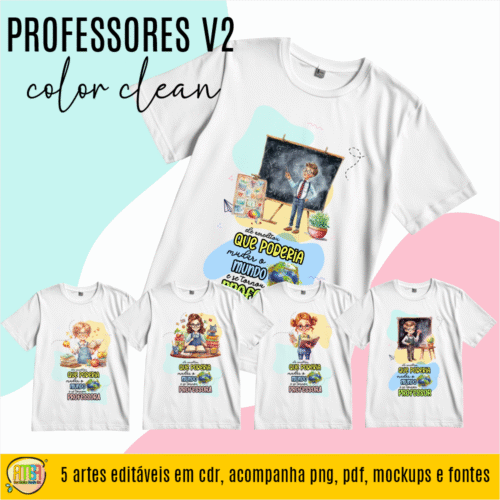 ESTAMPAS PROFESSORES COLOR CLEAN CAMISAS