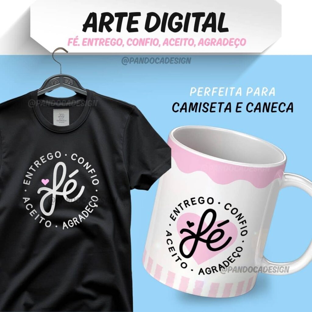 Arte Digital Avulsa de Frase: Fé - Imagem 1