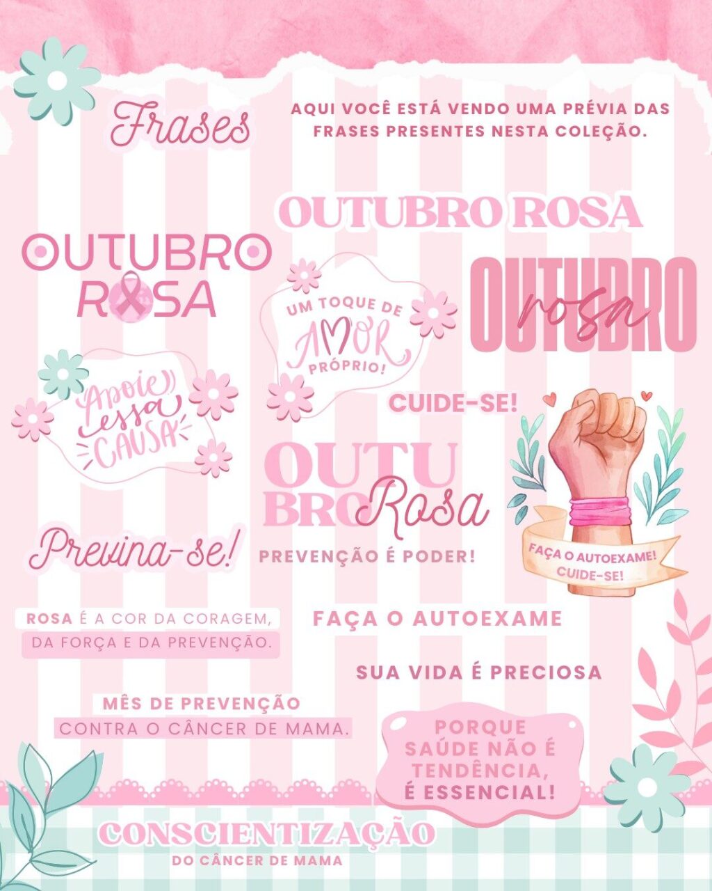 Coleção Digital OUTUBRO ROSA 2025 - Imagem 3