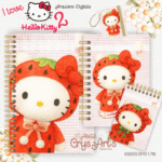 Kit Encadernação Hello Kitty - Imagem 3