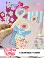 Outubro Rosa 2025 - Caderninho Pocket A6 - Imagem 5