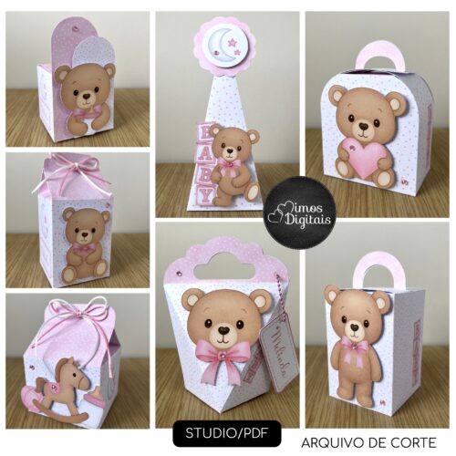 CHÁ DE BEBE URSINHA ROSA - Coletiva Festa Pronta