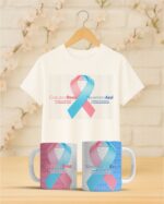 Pacote de Artes Caneca Camisa Out Rosa Nov Azul V4 - Imagem 10